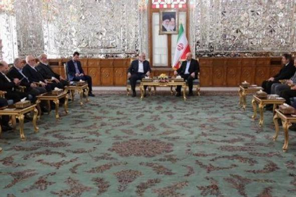 تفاصيل لقاء هنية ورئيس البرلمان الإيراني في طهران