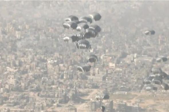 "طيور الخير" تنفذ عملية الإسقاط الجوي رقم 17 للمساعدات في غزة