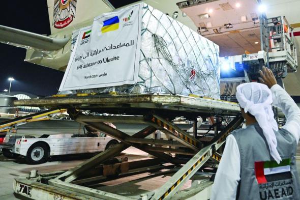 الامارات | الإمارات تُرسل 50 طناً مساعدات غذائية إلى أوكرانيا
