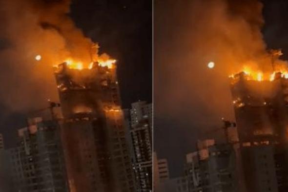حريق ضخم يلتهم مبنى شاهقا في البرازيل