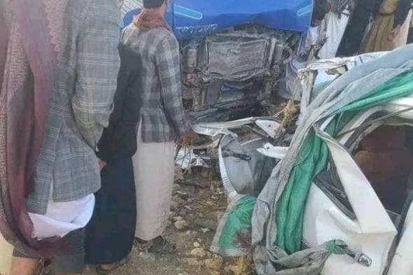 وفاة وإصابة 13 شخصاً إثر حادث مُروّع في بني صُريم بعمران
