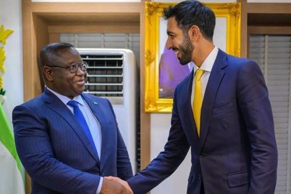 شخبوط بن نهيان يلتقي رئيس سيراليون