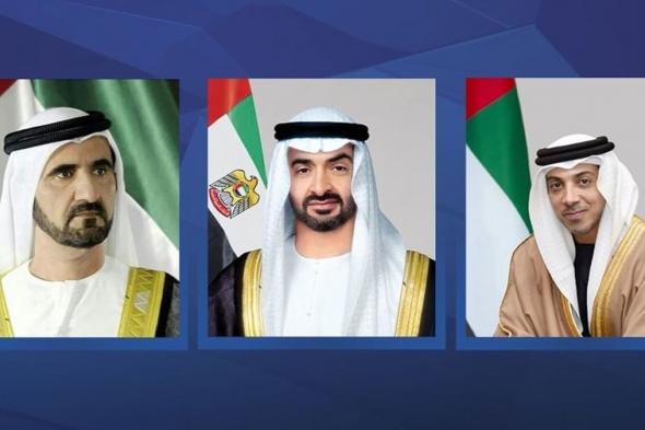 الامارات | حكام الإمارات وأولياء العهود ونواب الحكام يهنئون رئيس الدولة ونائبيه بعيد الفطر المبارك