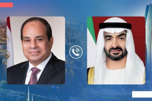 الامارات | رئيس الدولة والرئيس المصري يتبادلان هاتفياً التهاني بعيد الفطر المبارك