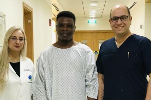 إنقاذ حياة نيجيري من مرض سرطان الحوض بدبي