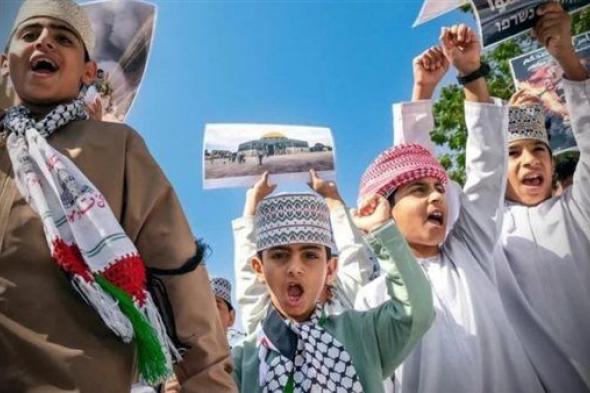 مظاهرات شعبية في محيط سفارة إسرائيل بالأردن تدعم غزة وتطالب بمحاكمتها