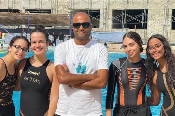 "٤" ميداليات لسموحة بكأس مصر للسباحة بالزعانف