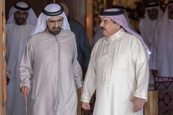 الامارات | محمد بن راشد يستقبل ملك البحرين