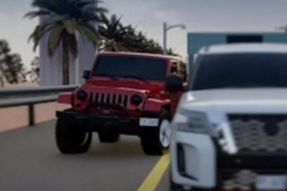 الامارات | شرطة أبوظبي تدعو السائقين عبر تقنية CGI إلى عدم التجاوز من كتف الطريق