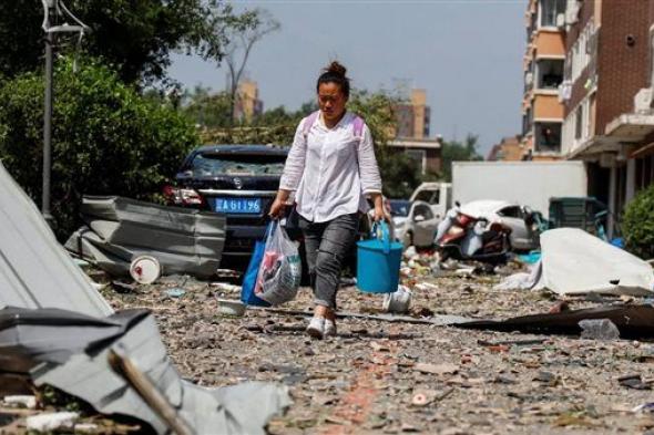 بالصور والفيديو.. إعصار مدمر يضرب الصين ويخلف قتلى وإصابات