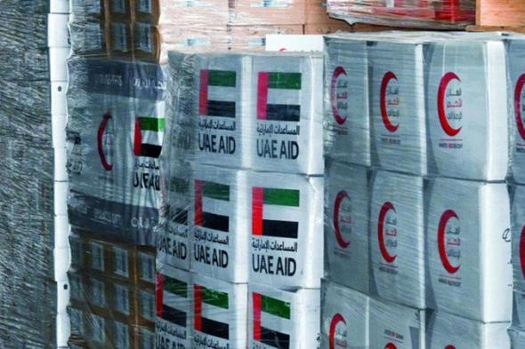 الامارات | الإمارات ترسل مئات الأطنان من المساعدات الغذائية إلى غزة