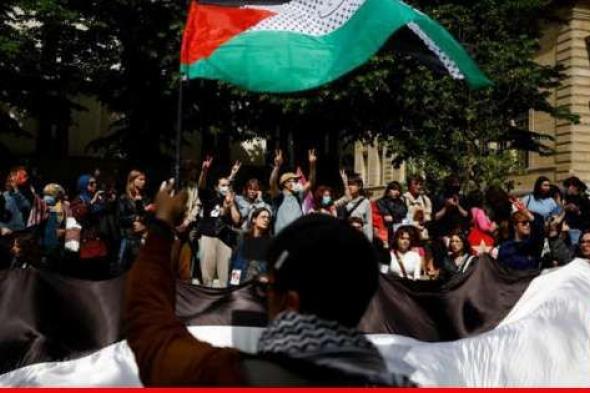 محتجون لدعم غزة يعطلون عمل جامعة السوربون في باريس