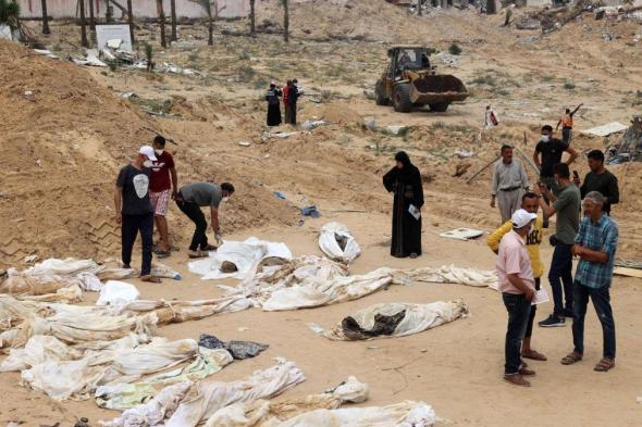 مقابر غزة الجماعية وصمة عار في جبين العالم