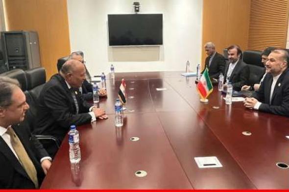 وزيرا خارجية مصر وإيران أكّدا رفض بلديهما لقيام إسرائيل بعمليات عسكرية في رفح