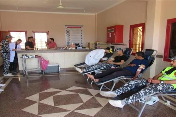صور | حملة للتبرع بالدم بمديرية أمن جنوب سيناء