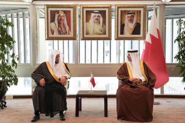 النائب العام يبحث سبل تطوير العلاقات مع وزير العدل البحريني