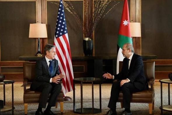 وزير الخارجية الأردني ونظيره الأمريكي يبحثان الأوضاع في غزة