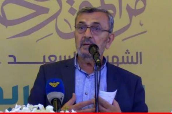 عز الدين: يوم 7 تشرين الاول أضعف معظم عوامل القوة لدى العدو وافشل مشاريع اميركا