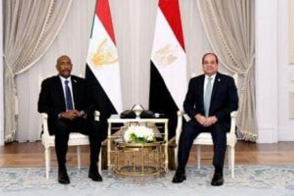 الرئيس السيسى يؤكد لـ"البرهان" على ثوابت الموقف المصري الداعم لوحدة السودان وسيادته واستقراره.. صور