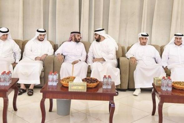 راشد بن سعود وطالب بن صقر يعزيان في وفاة إبراهيم المعلا