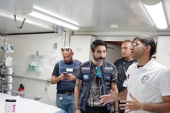 «المستشفى الميداني الإماراتي» يستقبل بعثات إنسانية دولية في غزة