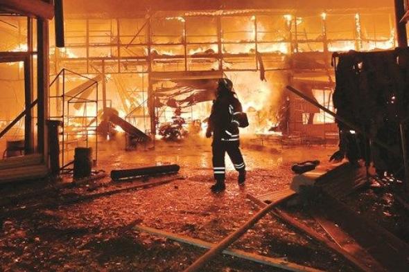 هجوم بطائرات مسيرة يستهدف خاركيف بشرق أوكرانيا