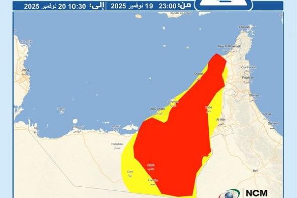 تنبيه من "الوطني للأرصاد"