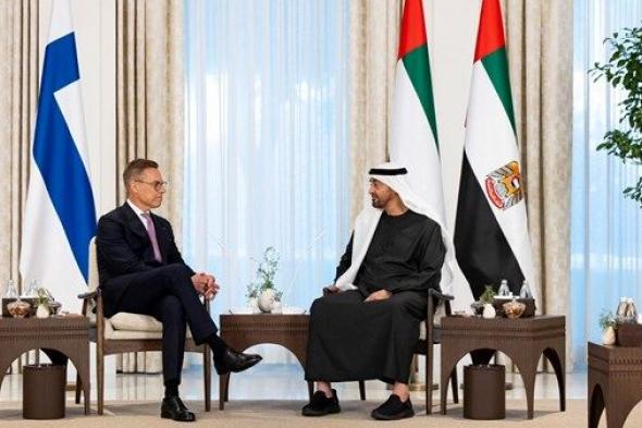 رئيس الدولة يلتقي رئيس جمهورية فنلندا