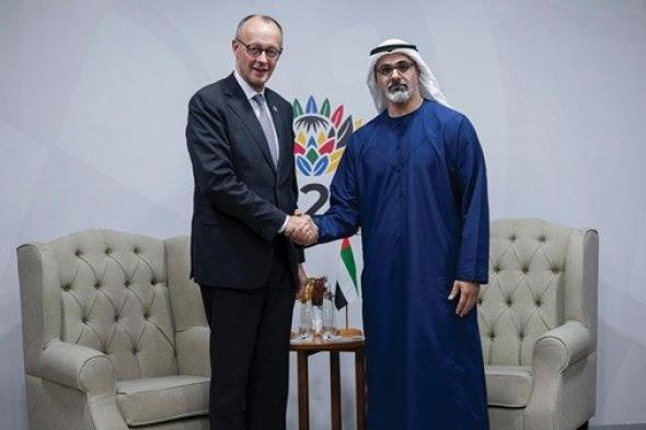ولي عهد أبوظبي يلتقي المستشار الألماني على هامش أعمال قمة مجموعة العشرين