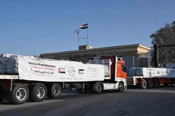 ضمن "الفارس الشهم 3".. قافلة محملة بـ195 طناً من المواد الإغاثية تصل إلى غزة
