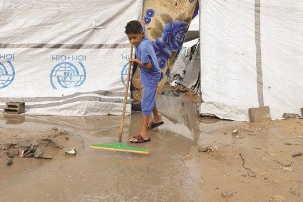 برد الشتاء يفاقم تداعيات الأزمة الإنسانية في غزة