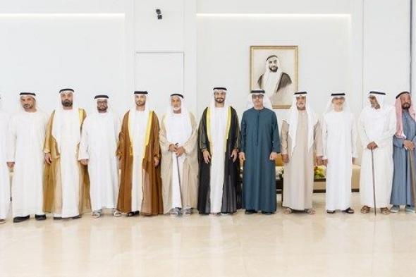 هزاع بن زايد يحضر حفل استقبال بمناسبة زفاف علي حميد الرميثي