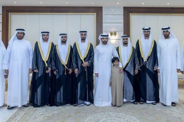 حمدان بن محمد يحضر أفراح الفلاسي