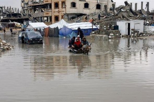 مصرع 16 شخصا في غزة إثر عاصفة شتوية