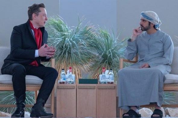 حمدان بن محمد يلتقي إيلون ماسك