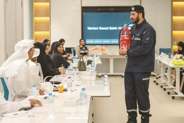 «أبوظبي للدفاع المدني» تنفذ ورشاً لتعزيز الوقاية والسلامة