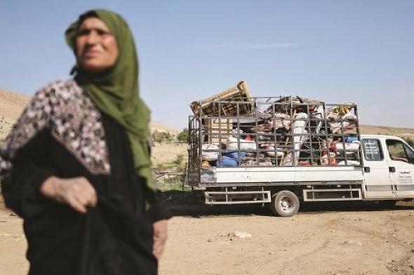 تهجير 20 عائلة فلسطينية في الضفة الغربية