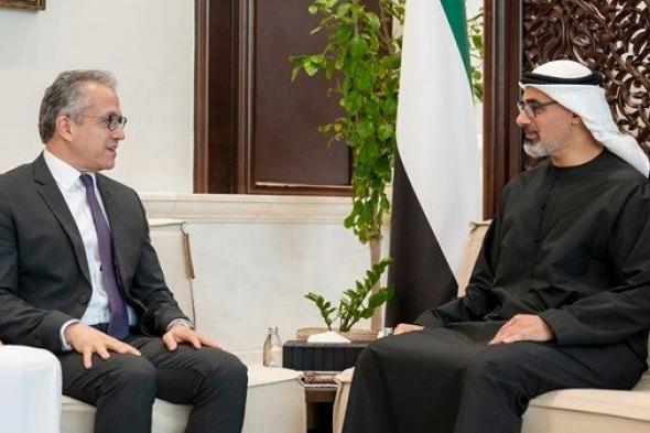 خالد بن محمد بن زايد يستقبل مدير عام منظمة الأمم المتحدة للتربية والعلم والثقافة «اليونسكو»