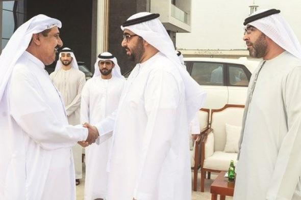 ولي العهد ونائب حاكم أم القيوين يحضران حفل عقد قران حميد المعلا