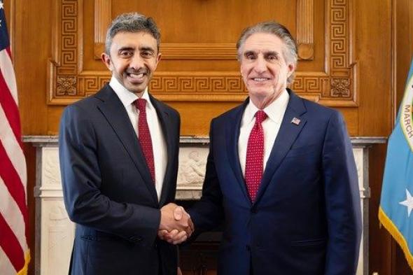 عبدالله بن زايد يلتقي وزير الداخلية الأميركي في واشنطن