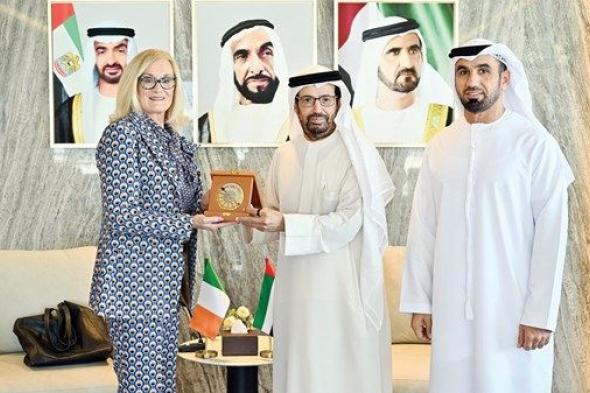 علي النعيمي يبحث سبل تعزيز التعاون البرلماني مع مجلس الشيوخ الأيرلندي