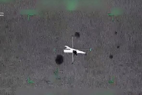 وزارة الدفاع تنشر لقطات لتدمير مسيّرات إيرانية