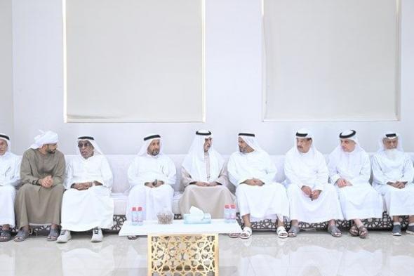 نهيان بن مبارك يقدِّم واجب العزاء في شهيد الوطن والواجب علي صالح الطنيجي