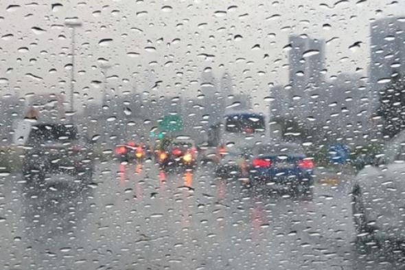 هطول أمطار الخير على أبوظبي