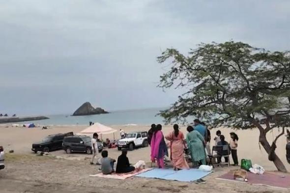 شواطئ ومرافق الفجيرة السياحية تشهد إقبالا خلال عيد الفطر