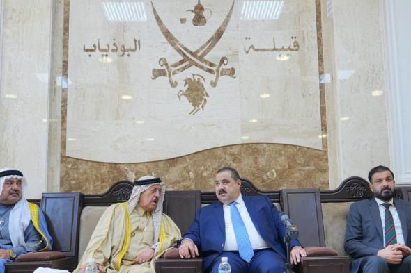 السامرائي يلتقي شيخ عموم قبيلة البو ذياب في محافظة الأنبار
