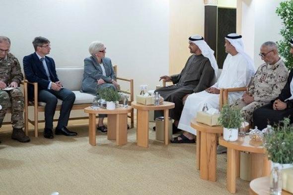 رئيس الدولة يستقبل وزيرة القوات المسلحة الفرنسية