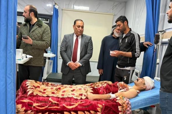 الفهداوي والشلال يزوران جرحى حادثة قصف مستوصف الحبانية العسكري