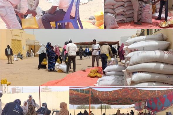 مساعدات غذائية تصل آلاف المستفيدين بوادي حلفا عبر منظمة اضافة للمساعدات والكوارث والتنمية