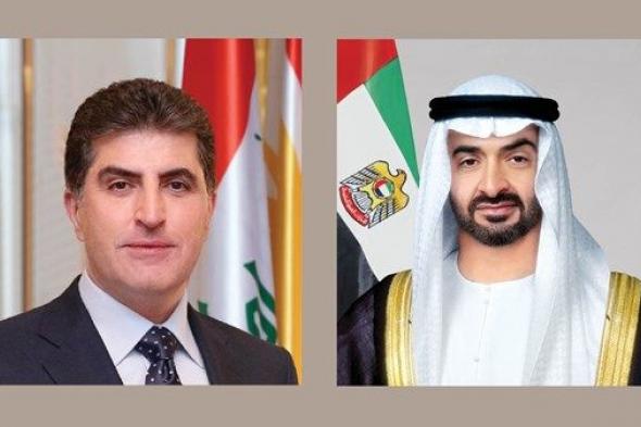 رئيس الدولة يجري اتصالاً مع رئيس إقليم كردستان العراق أدان خلاله هجوماً إرهابياً استهدف منزله